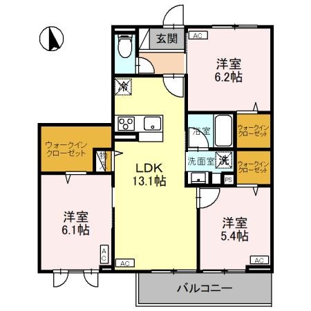 CLASSEUM元今泉の物件間取画像