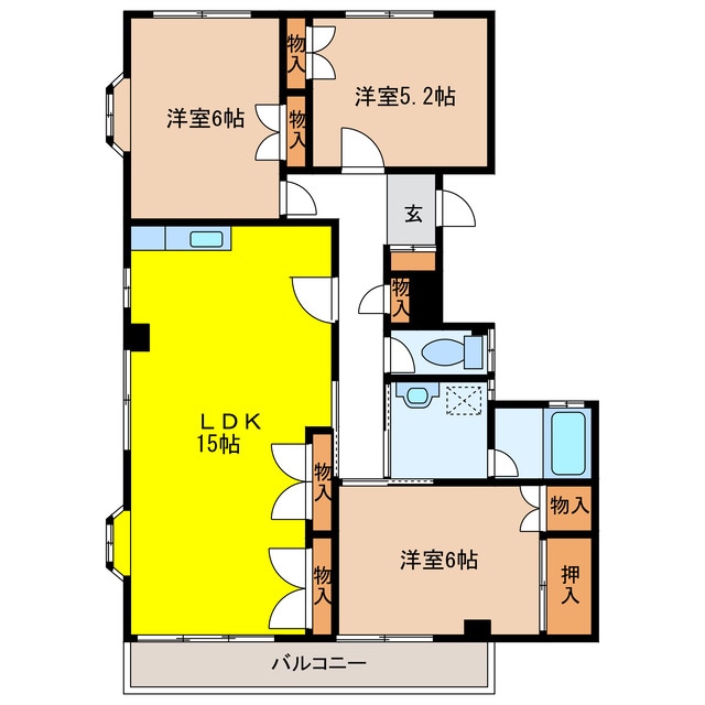 並木３丁目ダイゴハイツの物件間取画像