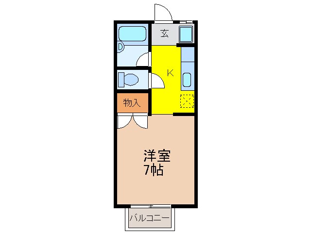 グリーンハイツ川俣の物件間取画像