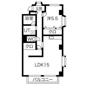 シティパルスギモトⅡの物件間取画像