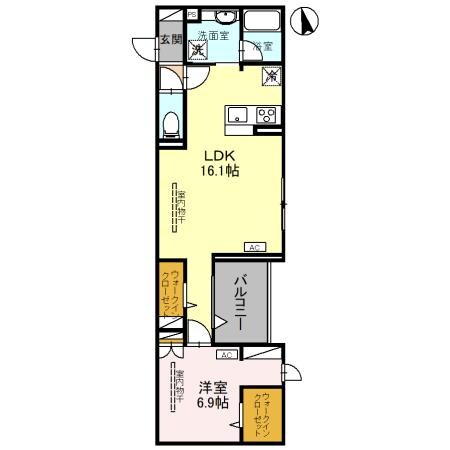 D-GLANZ EASTの物件間取画像