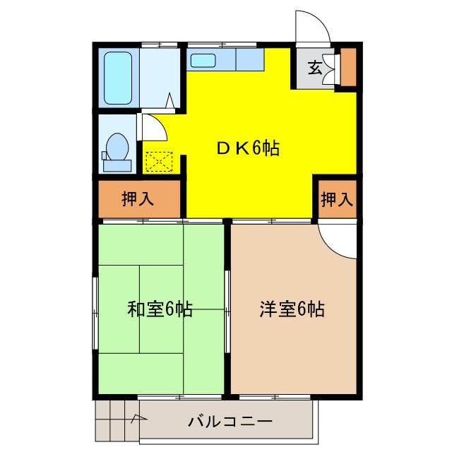 ひばりマンションの物件間取画像