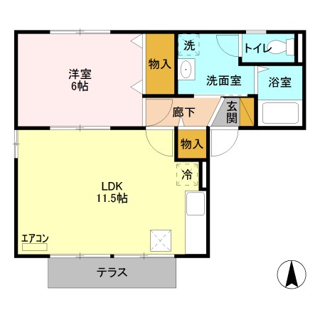 ベリーコートの物件間取画像