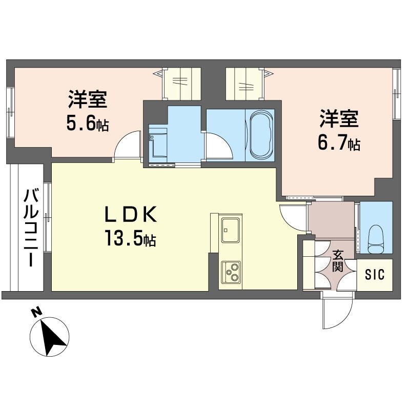 BETON AJURE ひらまつの物件間取画像