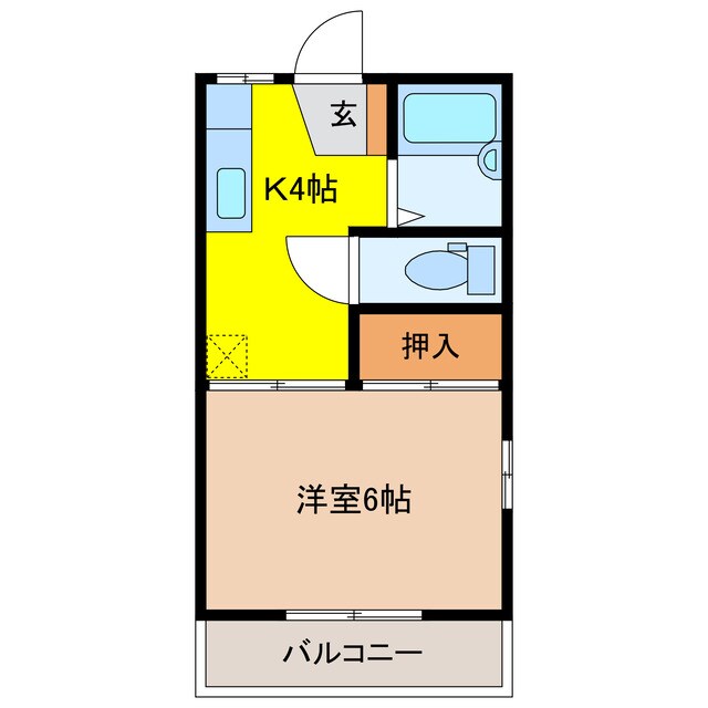 フレグランス峰B棟の物件間取画像