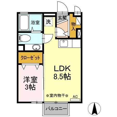 エスポワールの物件間取画像