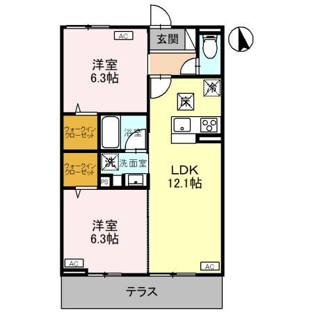 CLASSEUM元今泉の物件間取画像