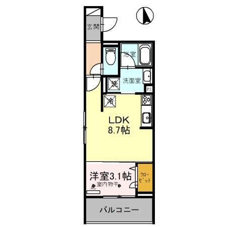 Presso-Uの物件間取画像