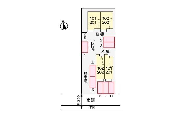 Ｍ・フレージュー　Ｂの物件外観写真