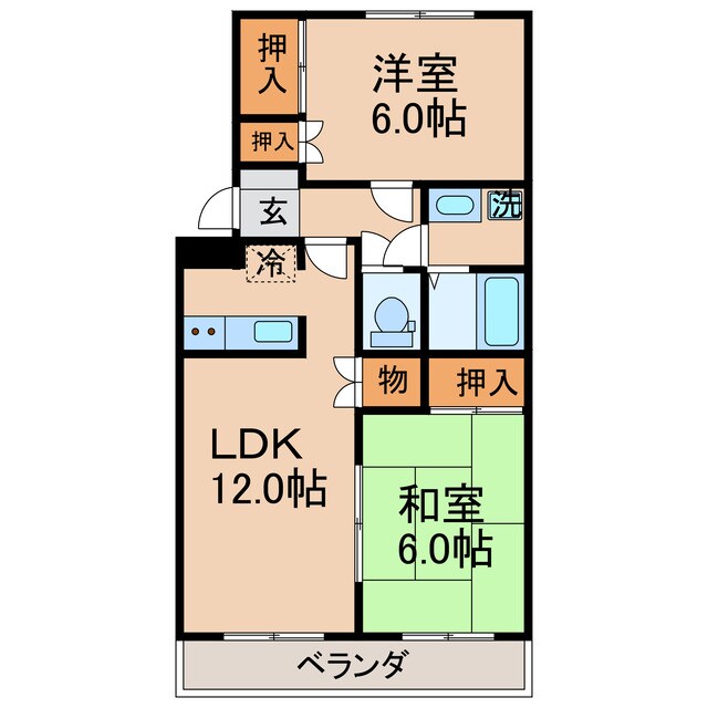 DMハイツA・Bの物件間取画像