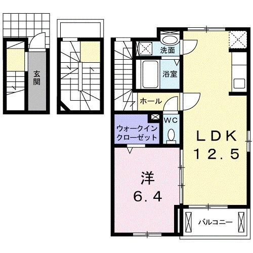 花梨Ⅰの物件間取画像