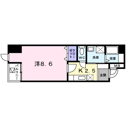 グレース栗林の物件間取画像