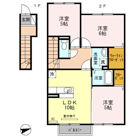 メゾン シンシアの物件間取画像
