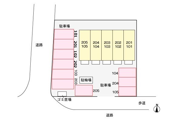 ベウラハイツの物件外観写真