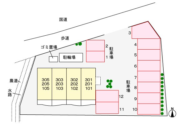 フルール・Ｍの物件外観写真