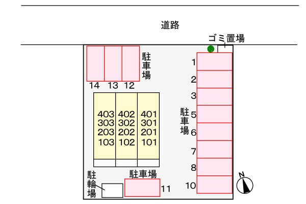 パークサイド今里の物件外観写真
