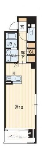 リッヂタワーⅡの物件間取画像