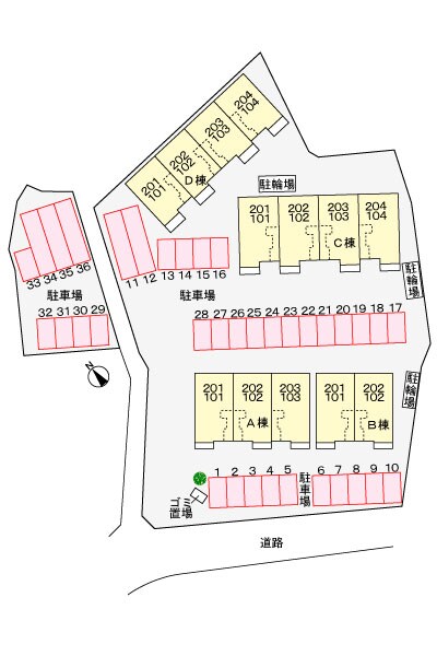 ウエストヒルズＢの物件外観写真