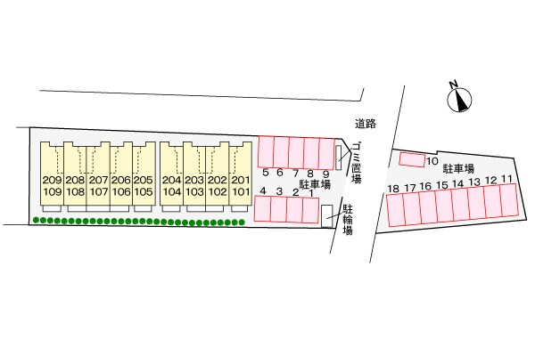 バレーフィールドⅡの物件外観写真