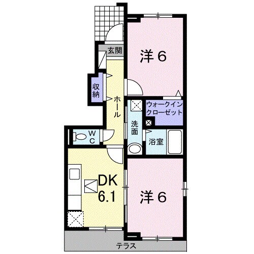 メゾンド・ジュネスＫ　５の物件間取画像
