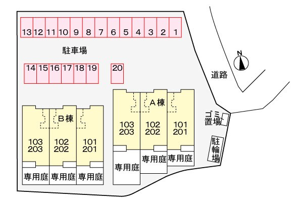 サン・ハーモニーＢの物件外観写真