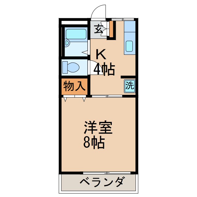 祈岩ハイムの物件間取画像