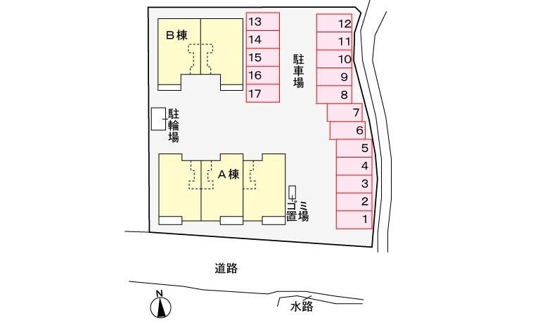 アスランリバーウエストＢの物件外観写真