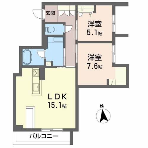 ロイヤルシャーメゾン栗林の物件間取画像