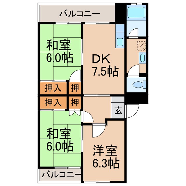 サンクレスト香西の物件間取画像