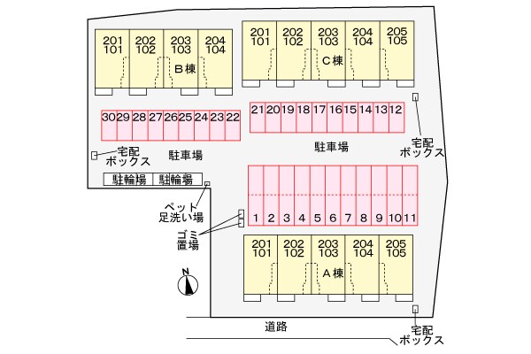 ベルシオン東山崎町Ａの物件外観写真