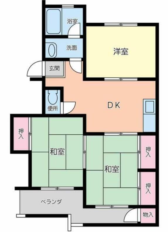 ヴィラ栗林の物件間取画像