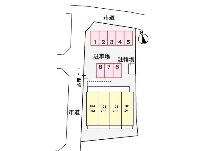 サンライズ元山の物件外観写真