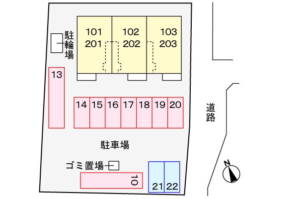 コーポ　キ・ラ・ラⅡの物件外観写真