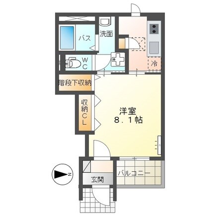 グランブルー百石の物件間取画像