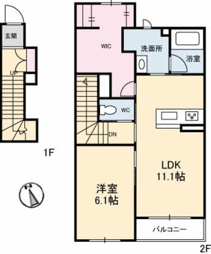 シャーメゾン上福岡の物件間取画像