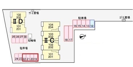 ラ・ベレッツァⅡＤの物件外観写真