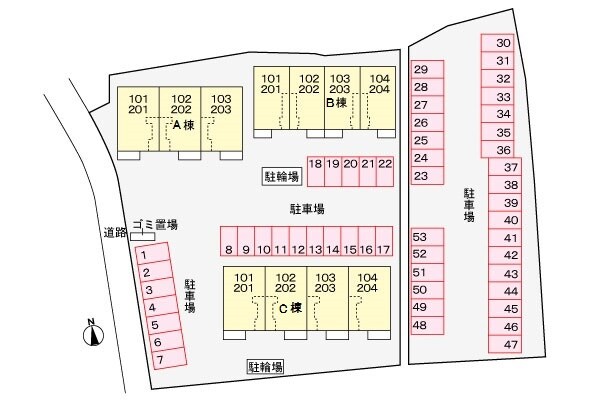 エクセラン一宮Ｃの物件外観写真