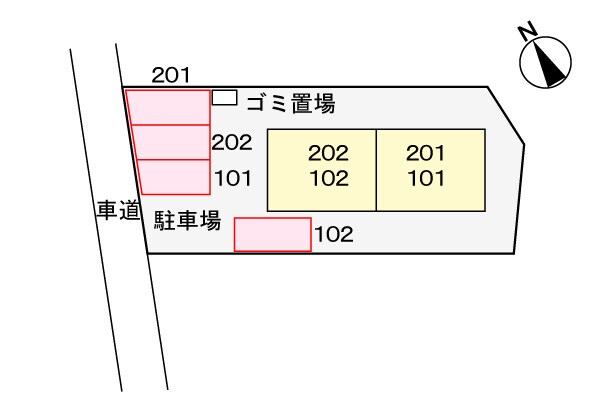 ハイツトミーの物件外観写真
