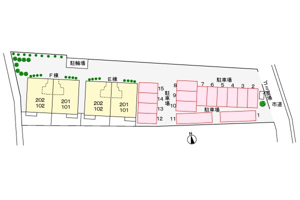 グラスランド　レジデンス　Ｆの物件外観写真