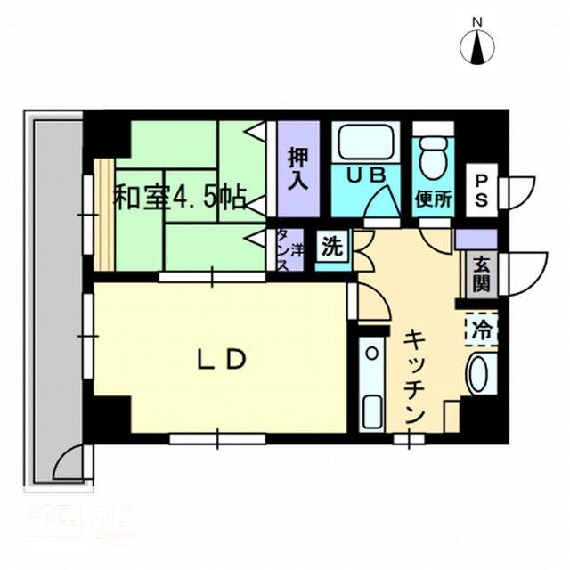 アルカディア西内町の物件間取画像