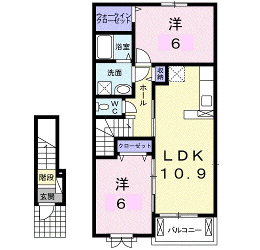 リバーサイド・三日月の物件間取画像