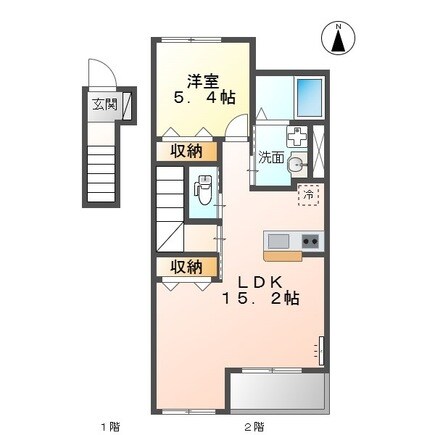 ハピネス古高松の物件間取画像