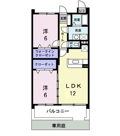 グランディール・Ｓの物件間取画像