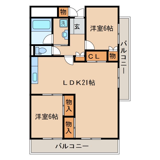 ロイヤルハイツ茜の物件間取画像