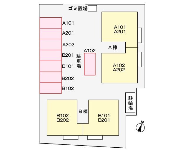 ニューエルディムマナベＢの物件外観写真