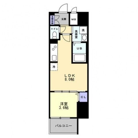 S-RESIDENCE中新町avelisの物件間取画像