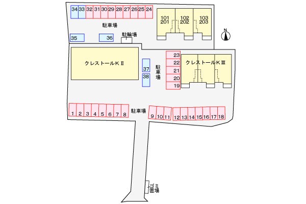 クレストールＫⅡの物件外観写真
