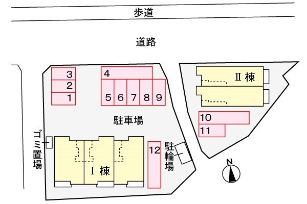 アルコバレーノⅠの物件外観写真