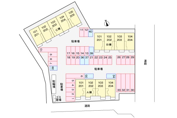 クラール鬼無　Ａの物件外観写真