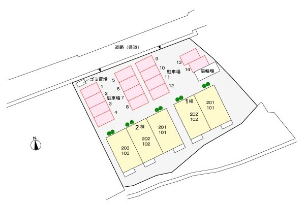 パルガーデン　１の物件外観写真